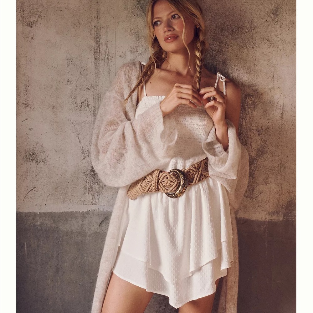 NWT Anthropologie Lillian Smocked Coverup Dress